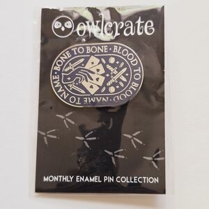 NWT Owlcrate Vengeance Will Be Mine Pin